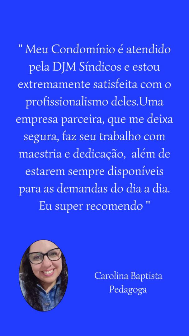 Depoimento de Carolina Baptista